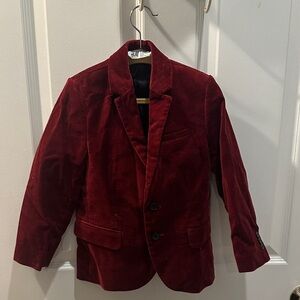 H&M Deep Red Velvet Jacket